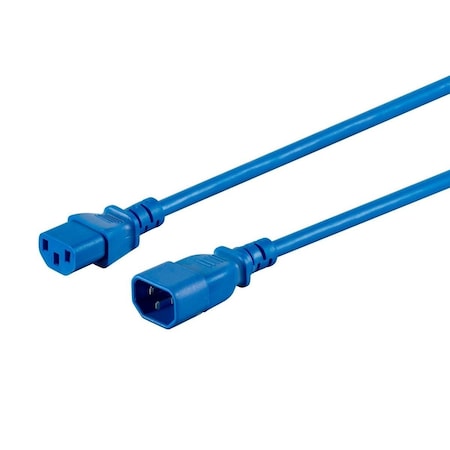 Monoprice Extension Cord - IEC 60320 C14 to IEC 60320 C13_ 18AWG_ 10A_ 3-Prong_ 33614